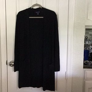 Ann Taylor black cardigan Midcalf cardigan